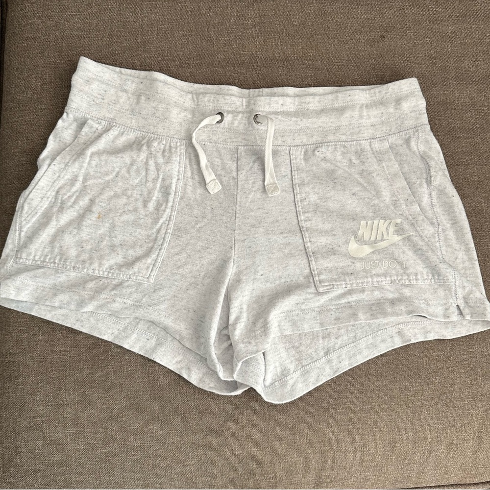 Nike Women's Light Gray Athletic Shorts